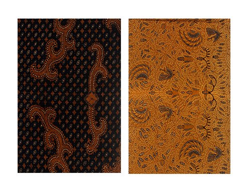 Two long Batik Sogan cloths.