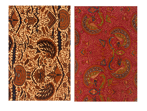 Two long Batik Sogan cloths.