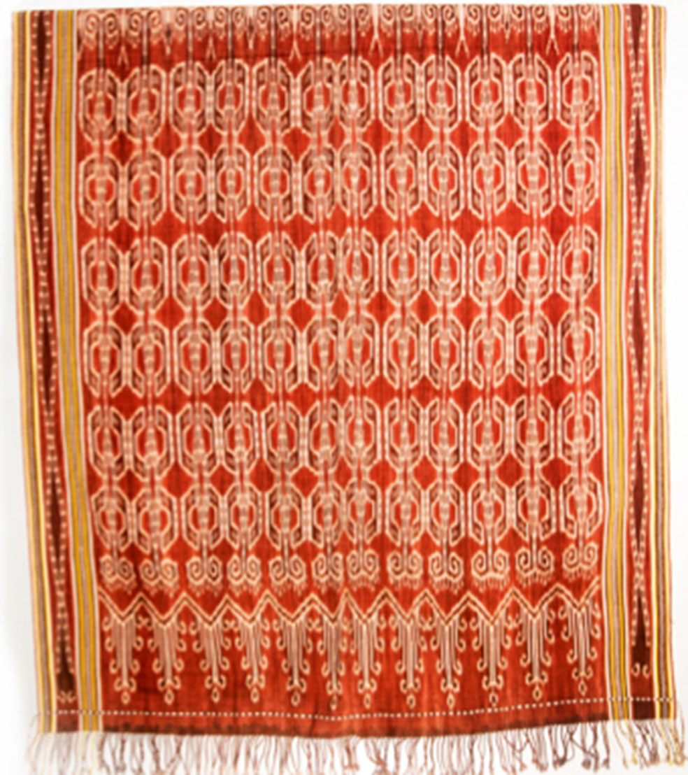 Kumbu Cloth with Tangga Semengat Lintah Inta Perut Belauk by Yupita Wati, Borneo Chic, Kalimantan