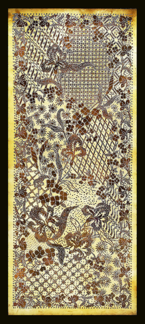 Batik Cloth from Buffalo Skin with Batik Motif and Shadow Puppet Technique Griya Kulit by Ki Sagio