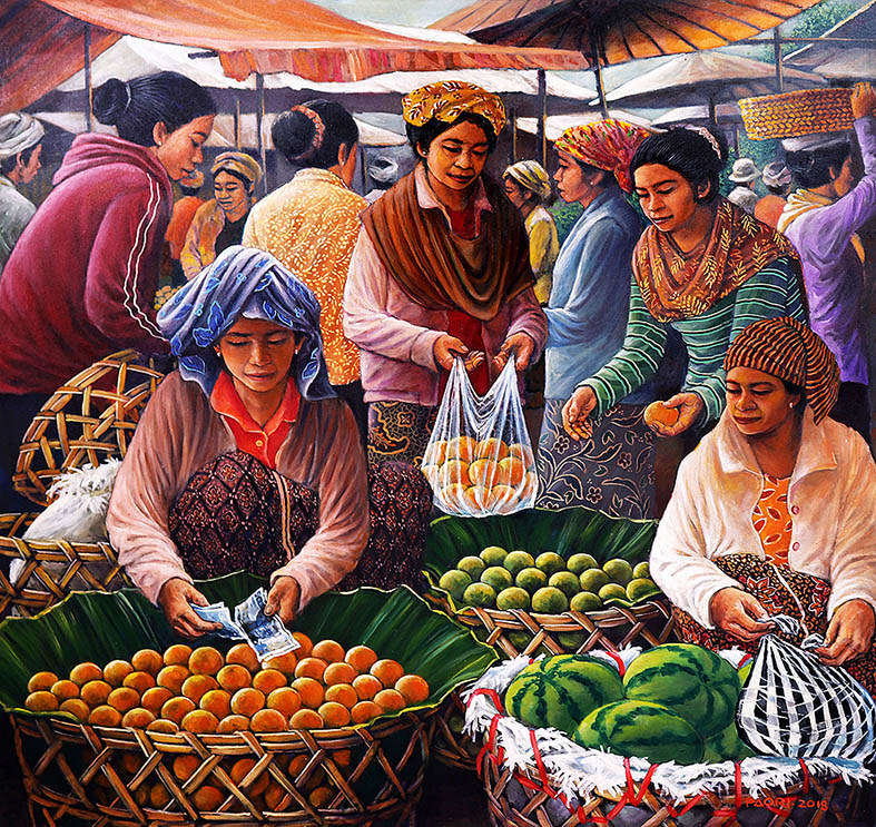 Suasana Pasar Buah (Fruit Market Scenery)