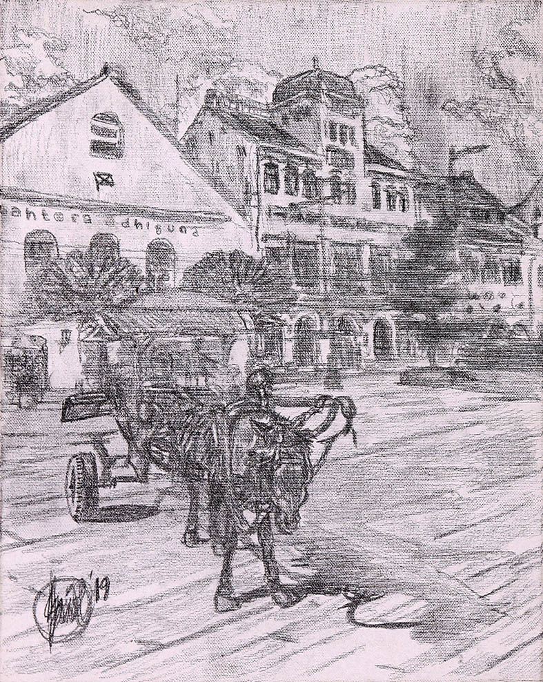 Suasana Kali Besar Kota Tua Jakarta (The Scene of Kali Besar, Kota Tua, Jakarta)