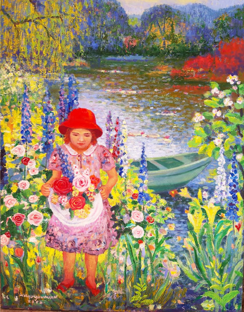 Girl With Flowers