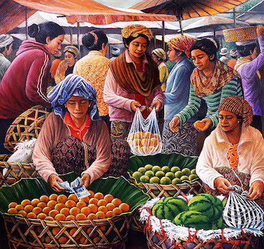 Suasana Pasar Buah (Fruit Market Scenery)