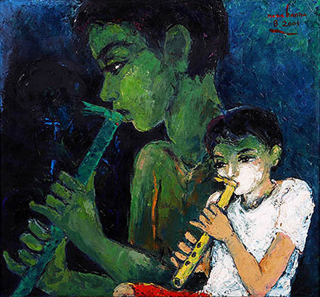 Meniup Seruling (Blowing The Flute)