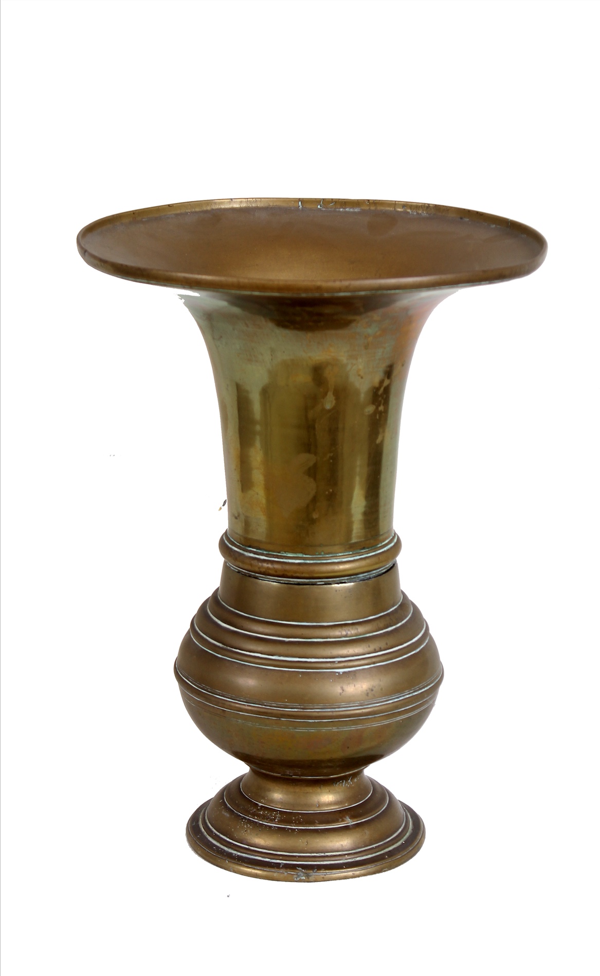 A brass spitton