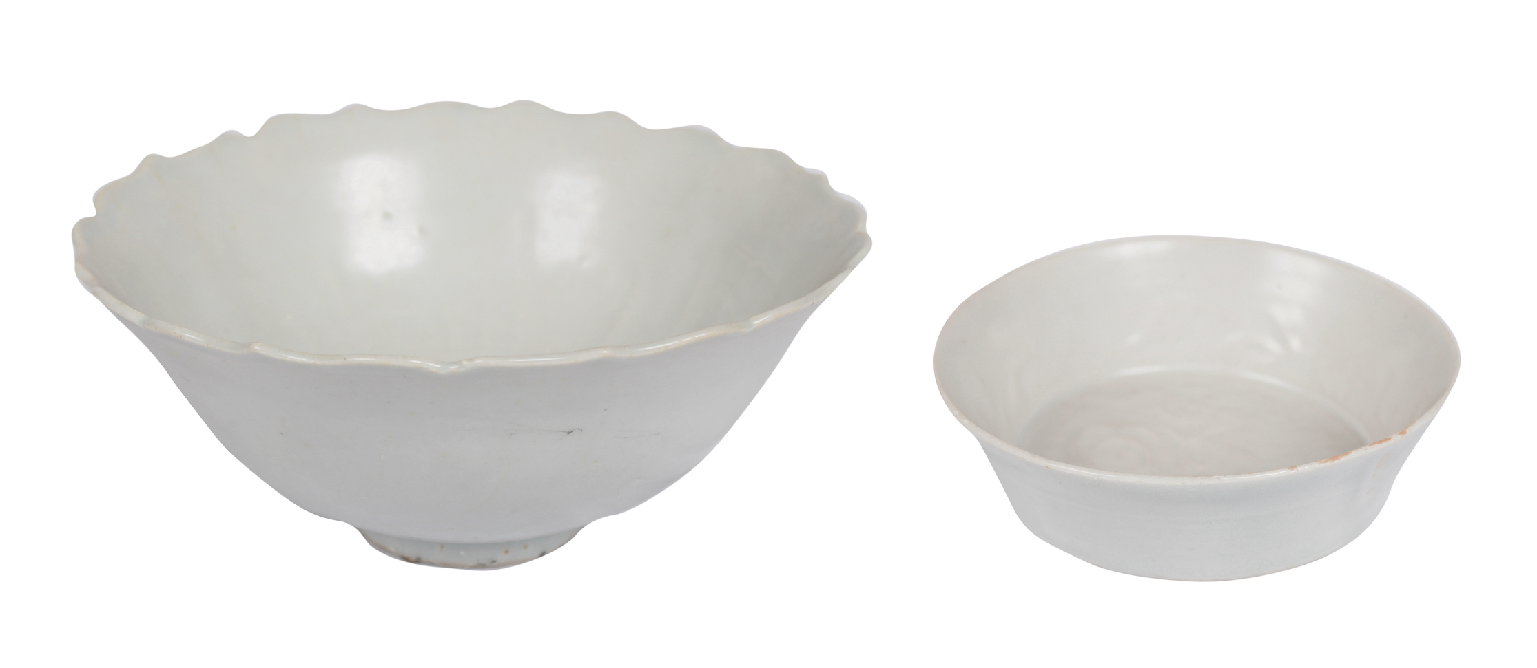 Two pieces Yuan Shufu glazed bowls