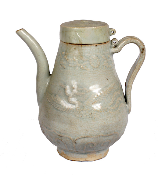 A Yuan Qingbai glazed ewer