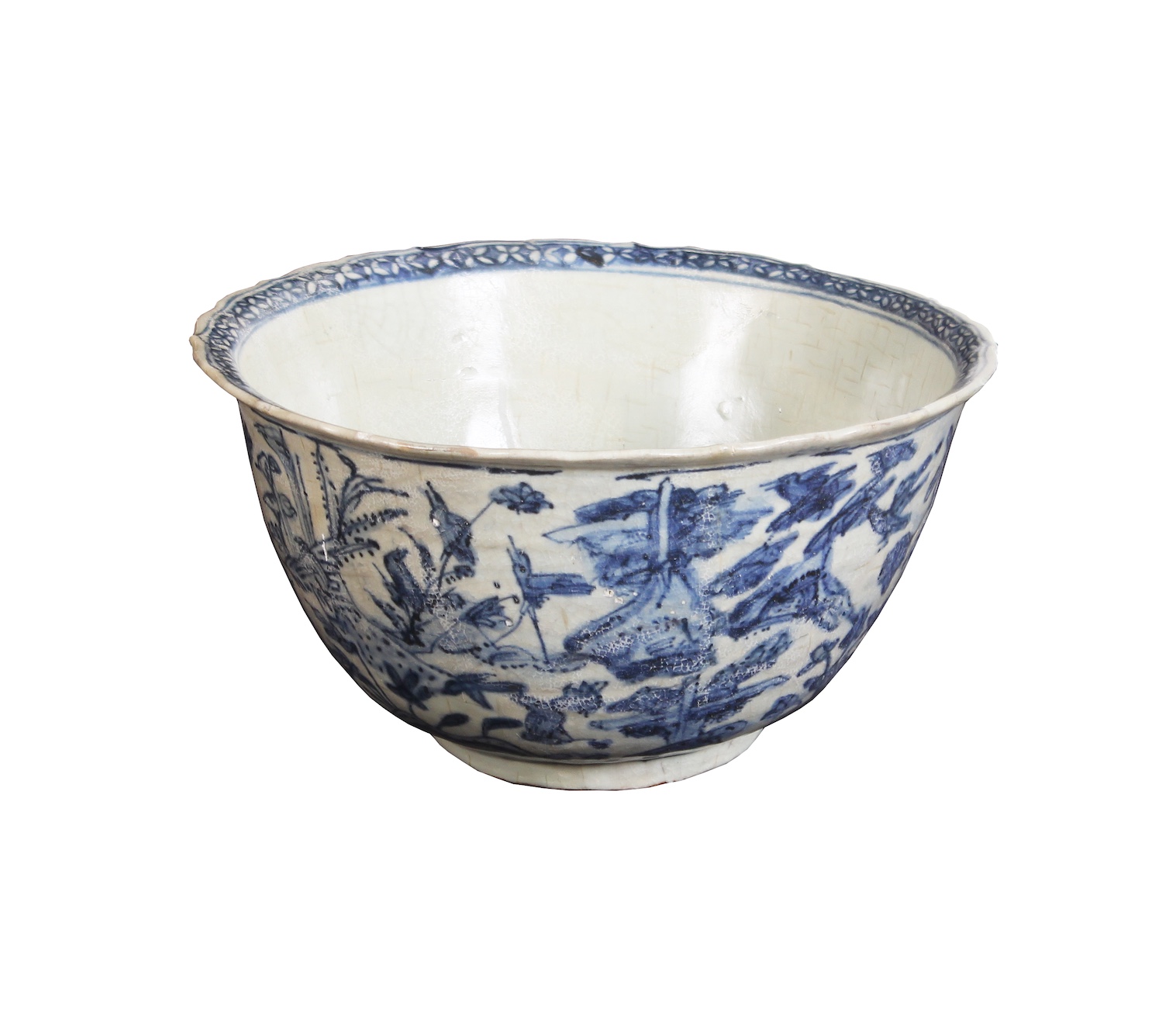 A 16th - 17th century late ming Zhangzhou blue and white bowl