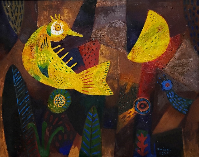 Yellow Bird and Half Moon