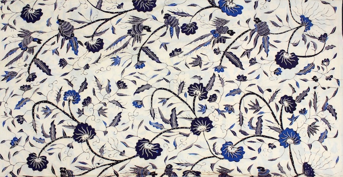 Painted flowers with a mix of Cirebon and Solo motifs, with a rare pattern at the time as this fabric has been passed down from generations to generations.