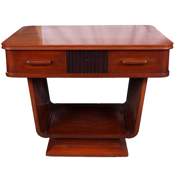 An Art Deco table made of teak