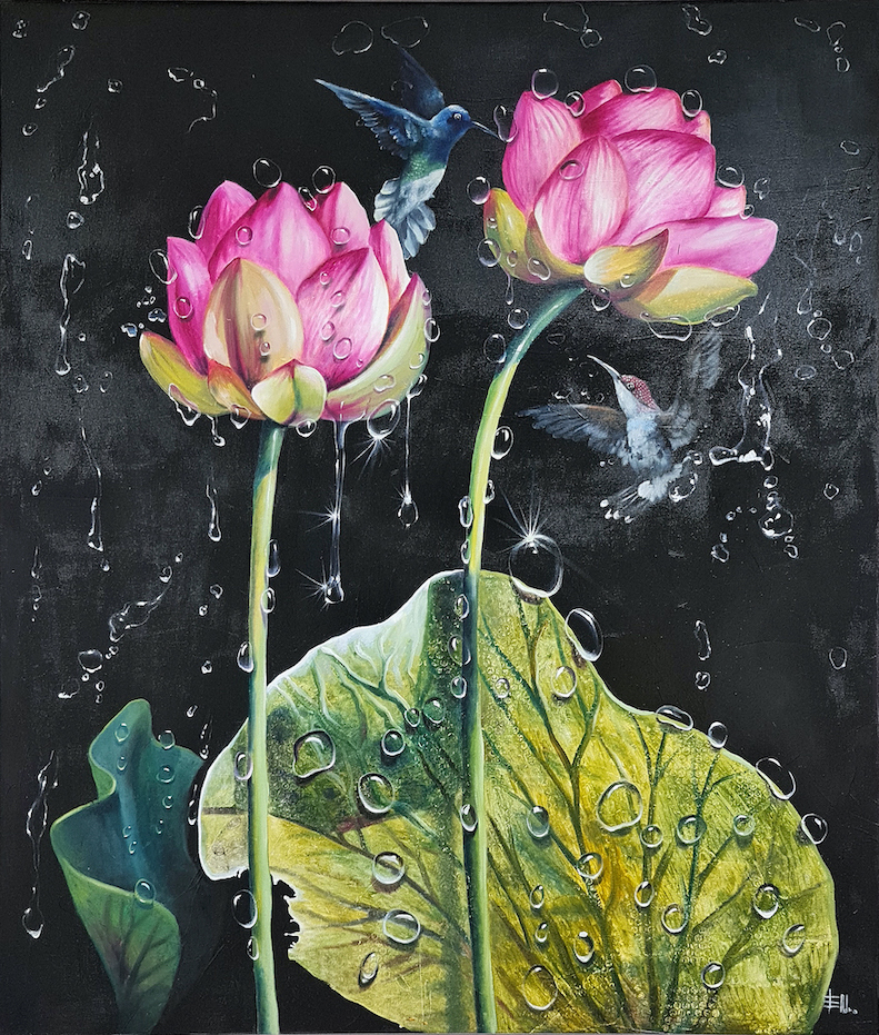 Lotus and Bird