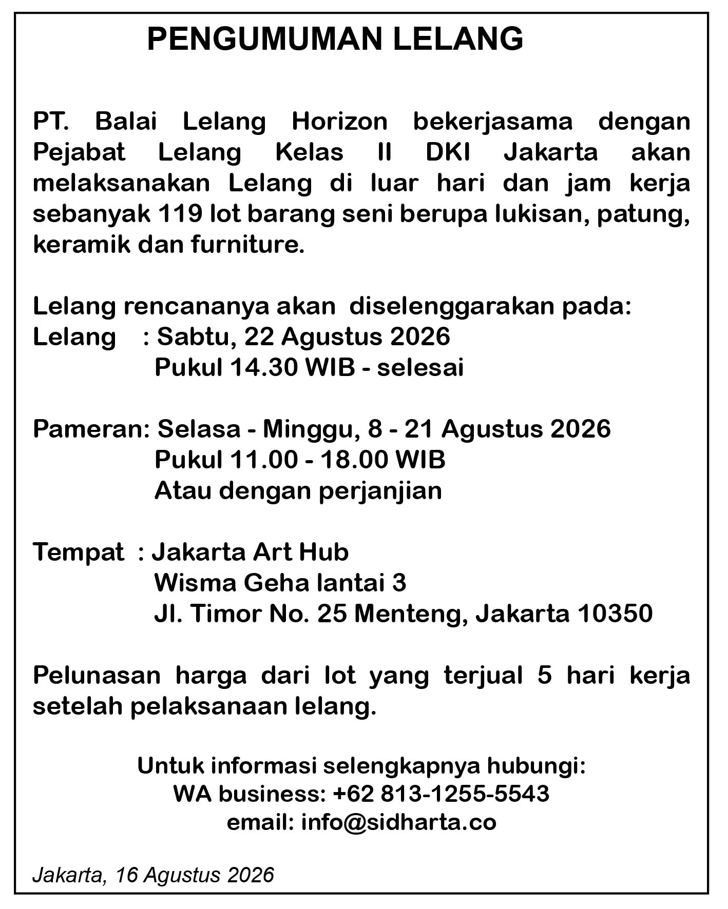 Sidharta Info
